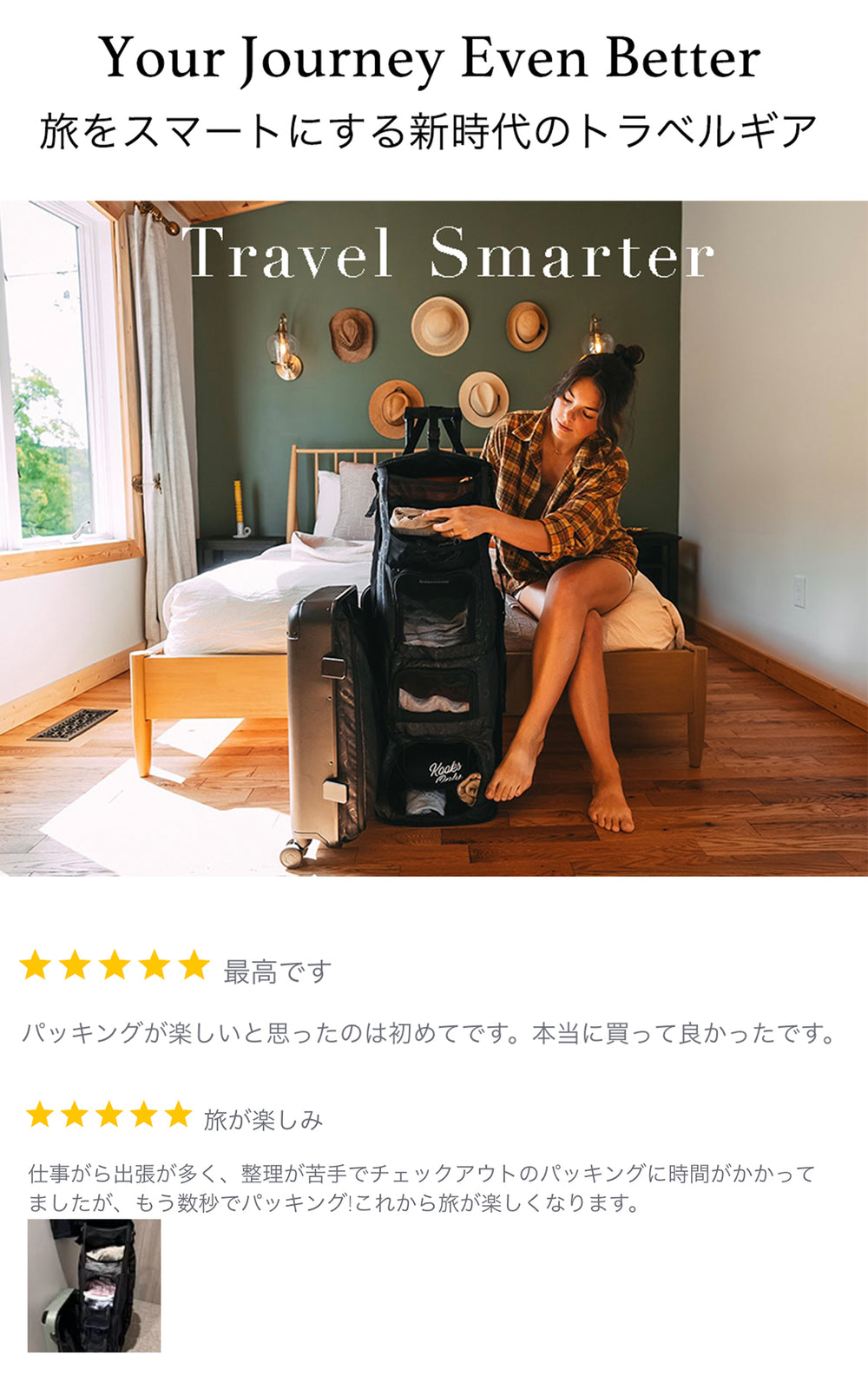 時短スーツケース サイズ39L,60L,91L – SOLGAARD（ソルガード