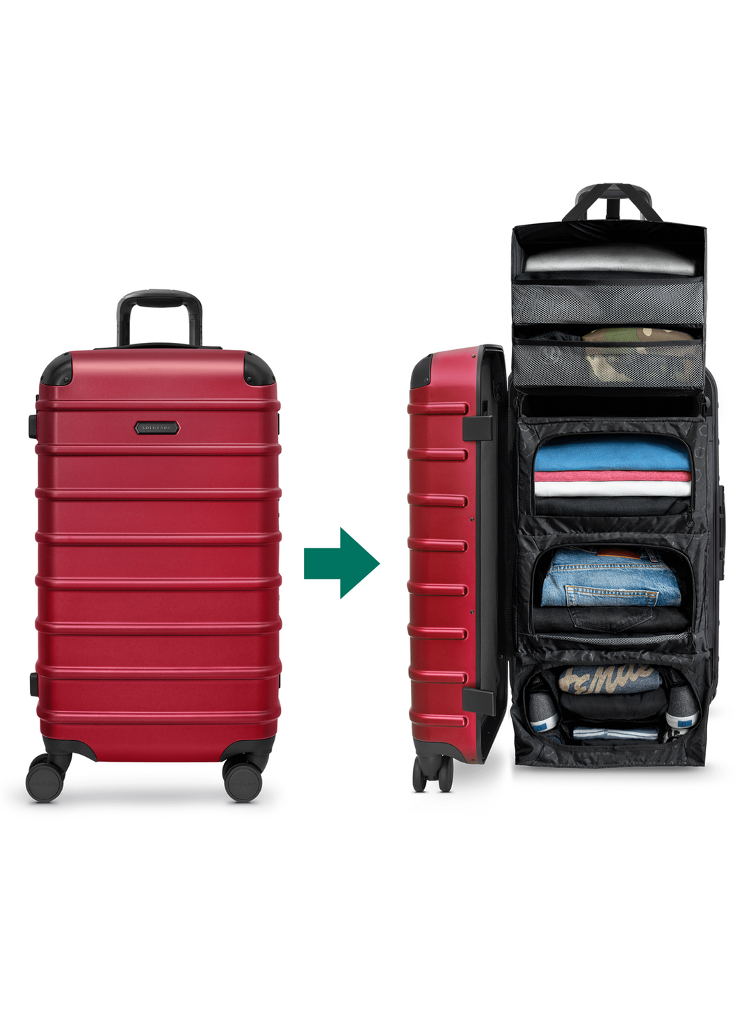 Trunk Closet - L(大容量91L)時短スーツケース – SOLGAARD Trunk Closet - L(大容量91L)時短スーツケース – SOLGAARD