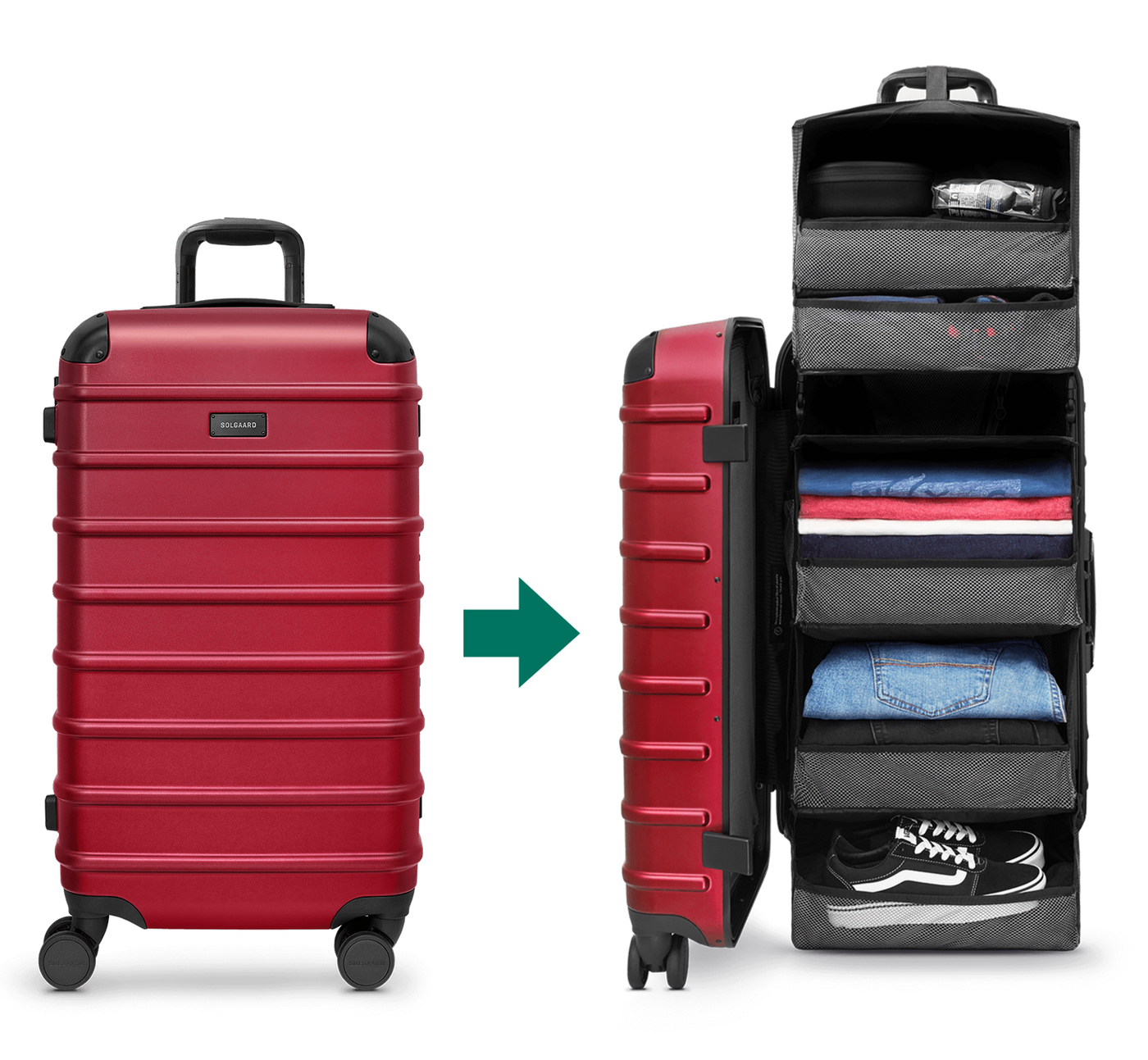 Trunk Closet L（大容量91L）時短スーツケース – SOLGAARD（ソルガード）公式ショップサイト